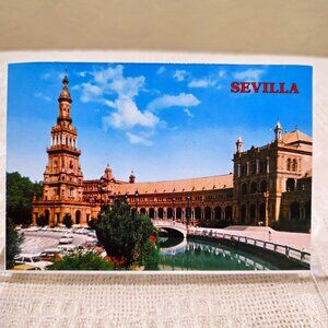 Vintage Sevilla Plaze de Espana Place de l'Espagne Spain Spanish Postcard Unp